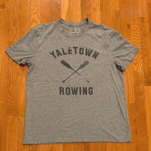 Mutual Weave Gray Graphic tee Yaletown Rowing Men's size large